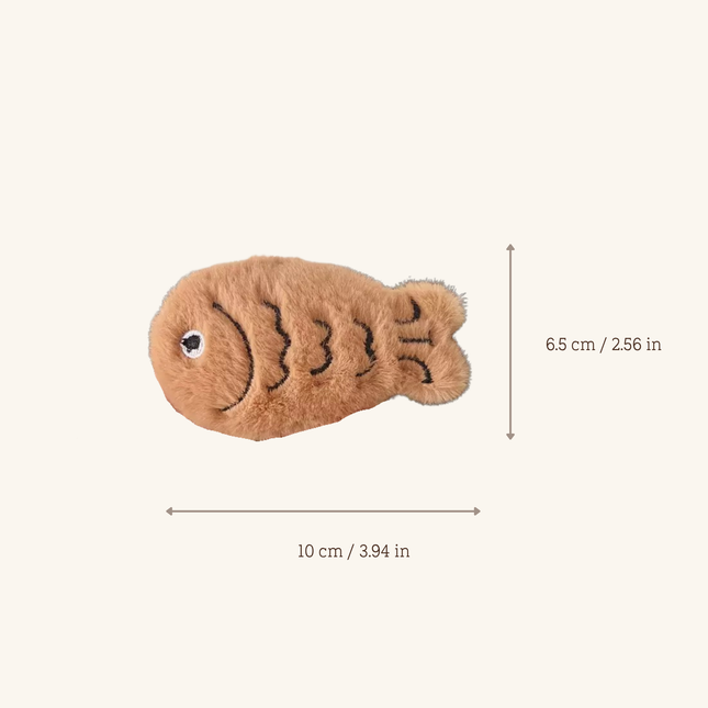 MoriCat Premium Catnip Toy — Cocoa Fish