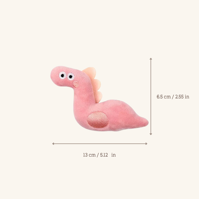 MoriCat Premium Silvervine Toy — Pink Dinosaur