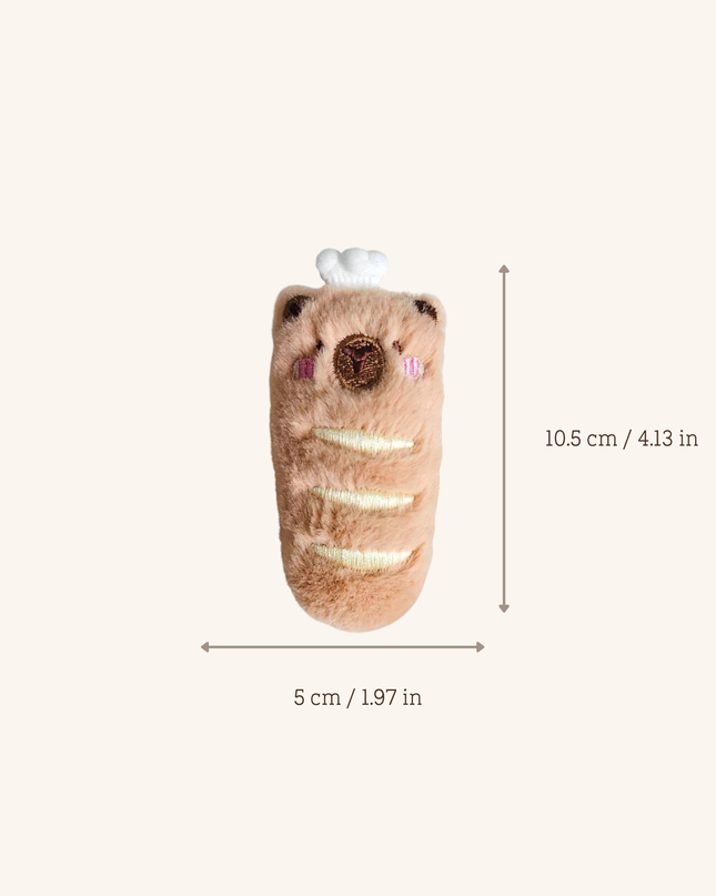 MoriCat Premium Catnip Toy — Baguette Capybara