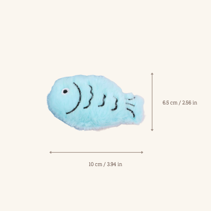 MoriCat Premium Catnip Toy — Blue Fish