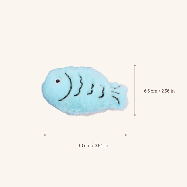 MoriCat Premium Silvervine Toy — Blue Fish