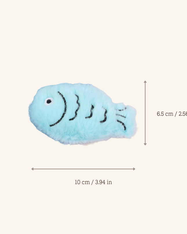 MoriCat Premium Catnip Toy — Blue Fish