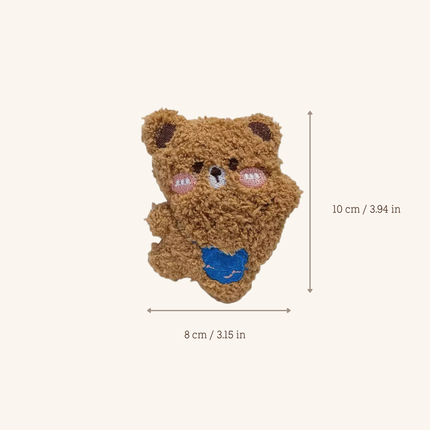 MoriCat Premium Catnip Toy — Large Brown Bear