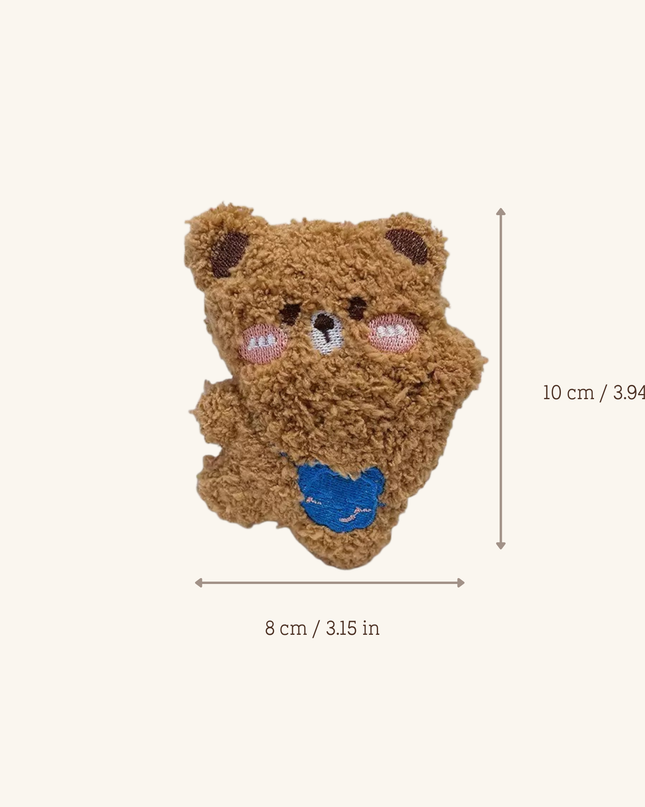 MoriCat Premium Catnip Toy — Large Brown Bear