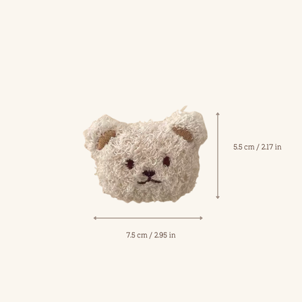 MoriCat Premium Catnip Toy — Cream Bear Head