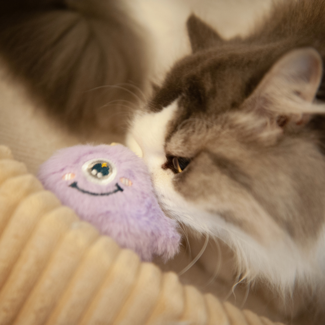 MoriCat Premium Silvervine Toy — Purple Monster