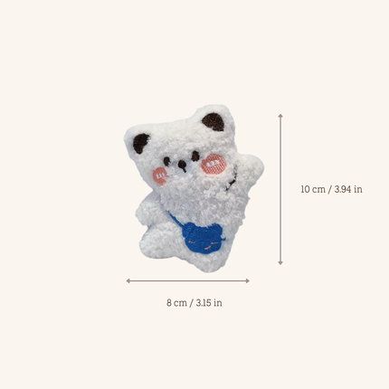 MoriCat Premium Catnip Toy — Large White Bear
