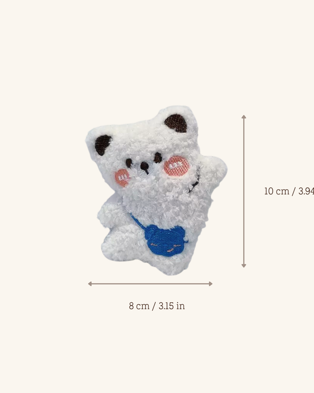 MoriCat Premium Catnip Toy — Large White Bear