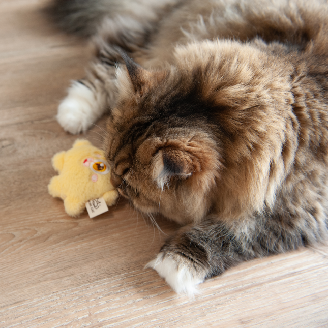 MoriCat Premium Silvervine Toy — Yellow Monster