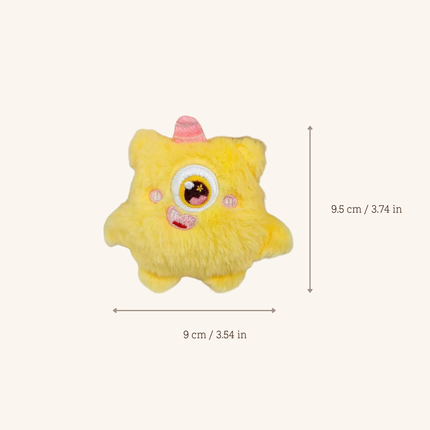 MoriCat Premium Catnip Toy — Yellow Monster
