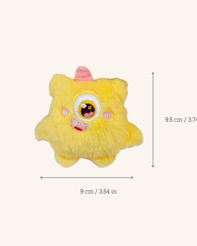 MoriCat Premium Catnip Toy — Yellow Monster