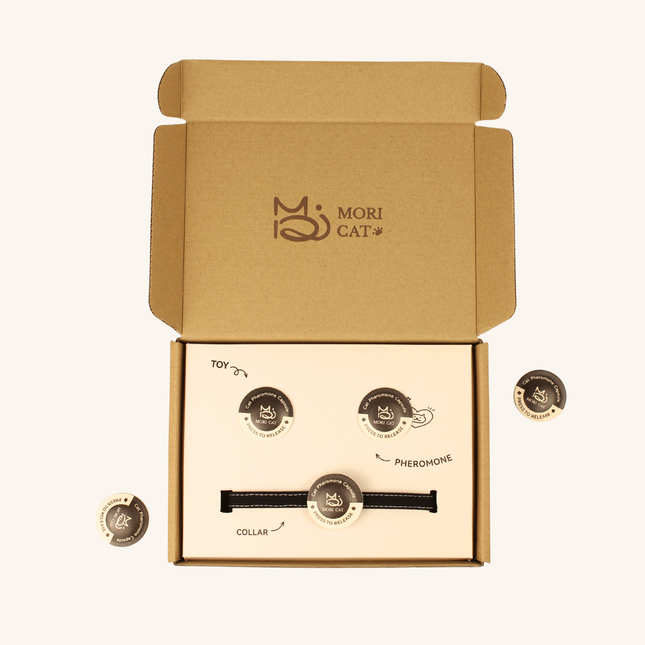 Moricat Purrmone Press Starter Kit — 5 Patches + Magnetic Breakaway Collar