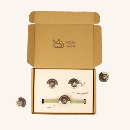 Moricat Purrmone Press Starter Kit — 5 Patches + Magnetic Breakaway Collar