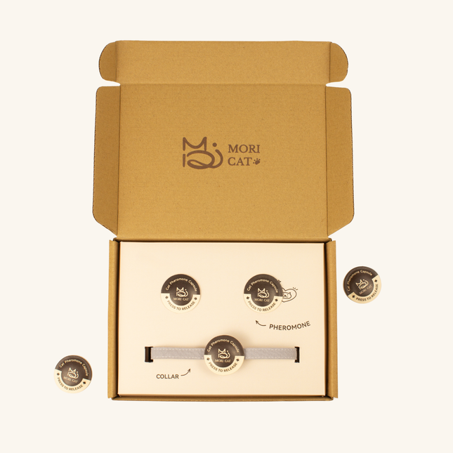 Moricat Purrmone Press Starter Kit — 5 Patches + Magnetic Breakaway Collar