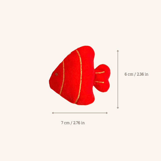 MoriCat Silvervine Cat Toy — Red Angelfish
