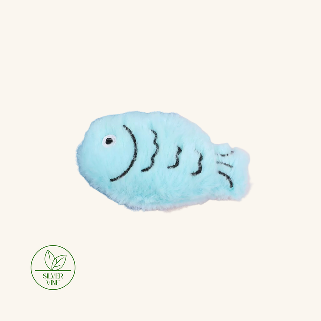 MoriCat Premium Silvervine Toy — Blue Fish