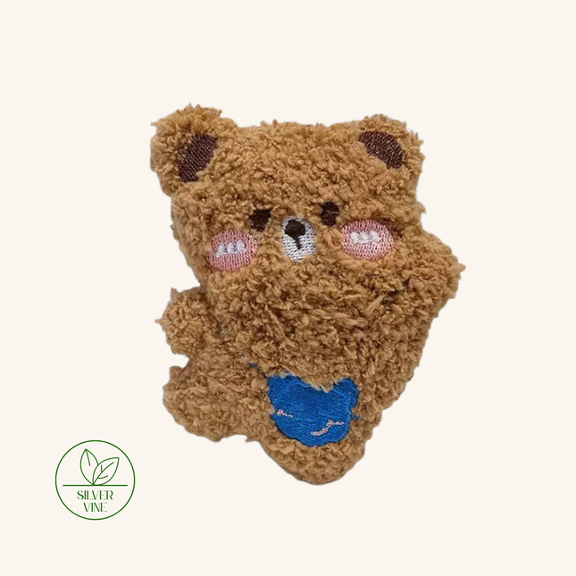 MoriCat Premium Silvervine Toy — Large Brown Bear