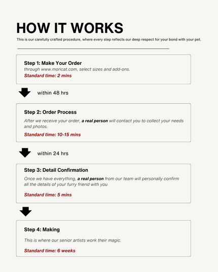 10-Inch Custom Pet Plush Gift (25 cm) – Handmade Keepsake