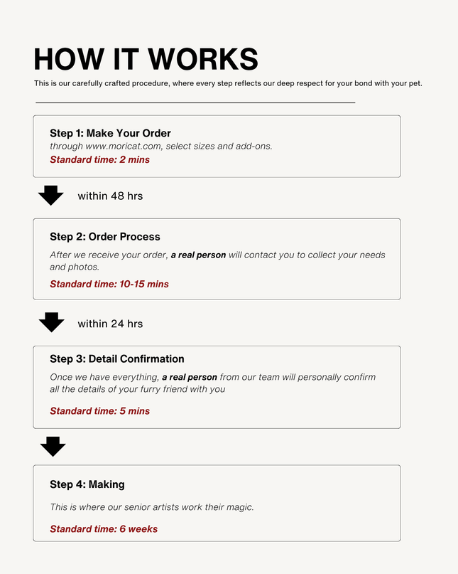 10-Inch Custom Pet Plush Gift (25 cm) – Handmade Keepsake