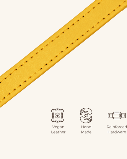 MoriCat Premium Vegan Leather Gold Cat Collar