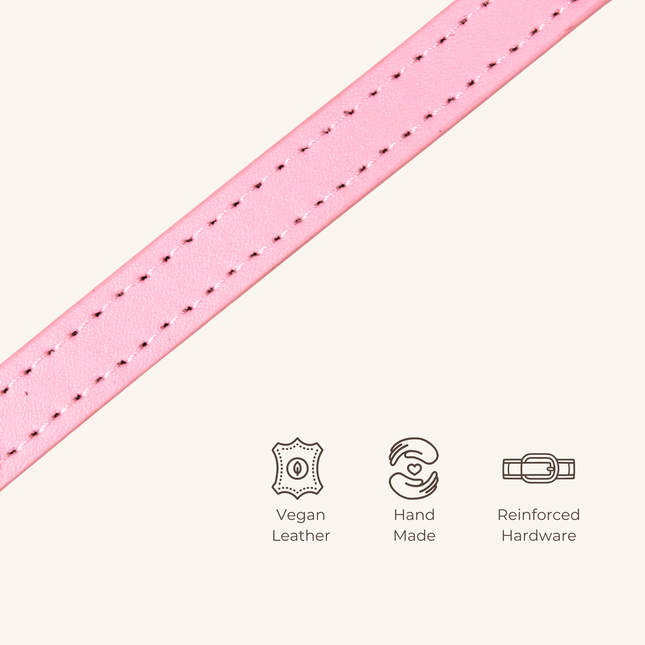 MoriCat Bright Pink Bowtie and Collar Set for Cats
