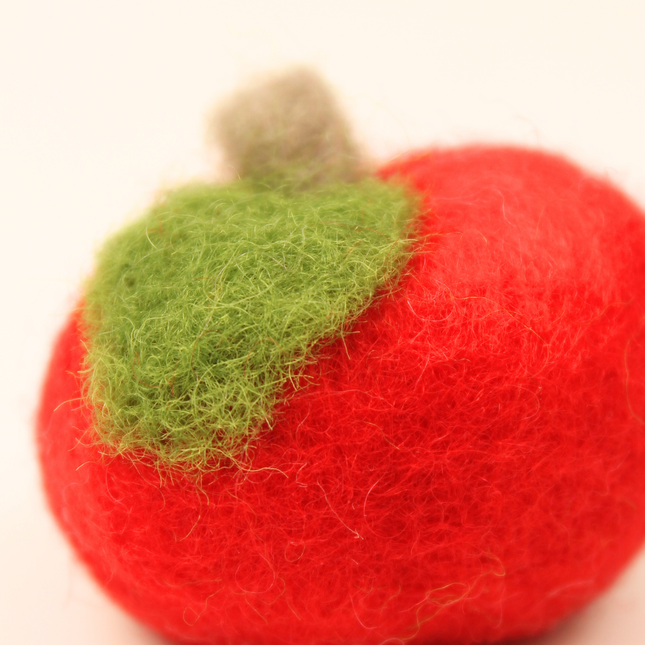 Moricat Handmade Wool Apple Cat Toy