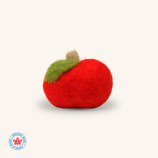 Moricat Handmade Wool Apple Cat Toy