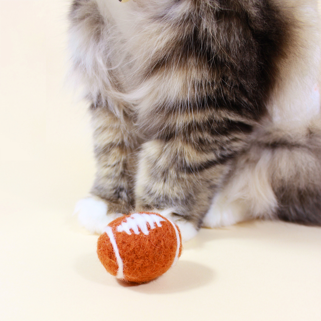 Moricat Handmade Wool Football Cat Toy