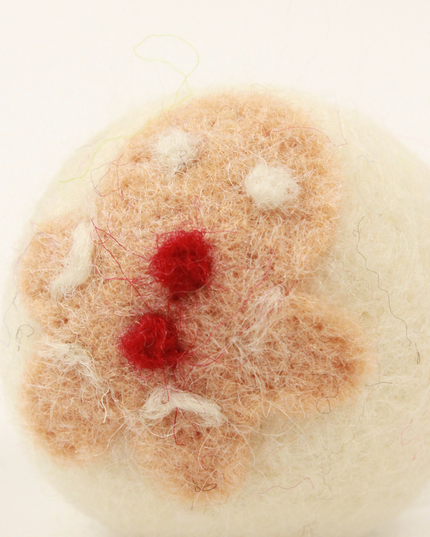 Moricat Handmade Wool Christmas Gingerbread Man Cat Toy