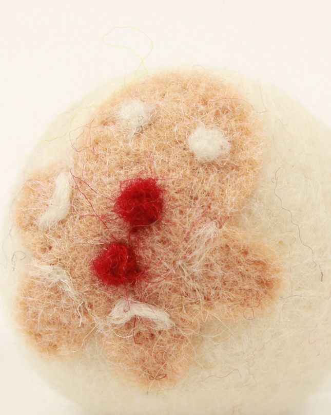 Moricat Handmade Wool Christmas Gingerbread Man Cat Toy