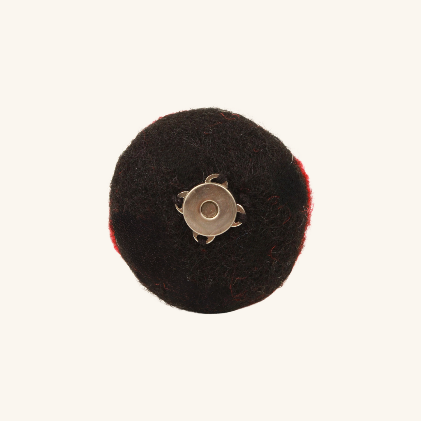 Handmade Ladybug-Shape Wool Cat Toy