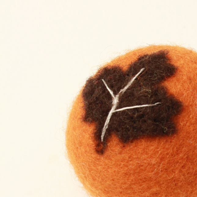 Moricat Handmade Brown Maple Leaf Wool Cat Toy