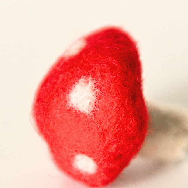 Moricat Handmade Wool Mushroom Cat Toy
