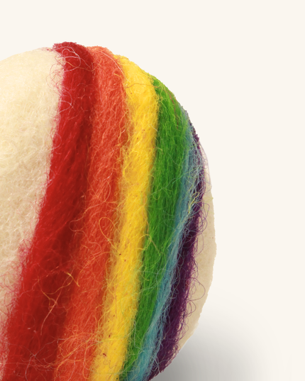 Moricat Handmade Wool Rainbow Heart Cat Toy