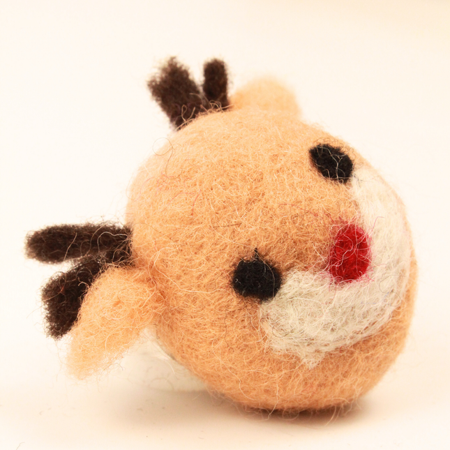 Moricat Handmade Wool Christmas Reindeer Cat Toy