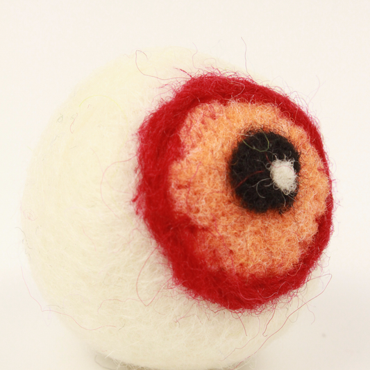 Handmade Wool Eyeball Cat Toy