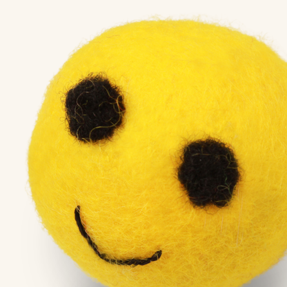 Handmade Wool Emoji Cat Toy – Limited 2025 Edition