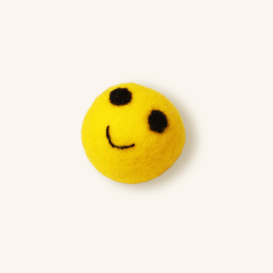 Handmade Wool Emoji Cat Toy – Limited 2025 Edition