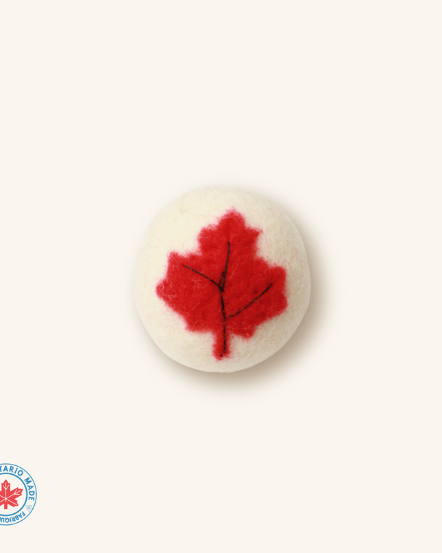 Moricat Handmade Canada Maple Leaf Wool Cat Toy