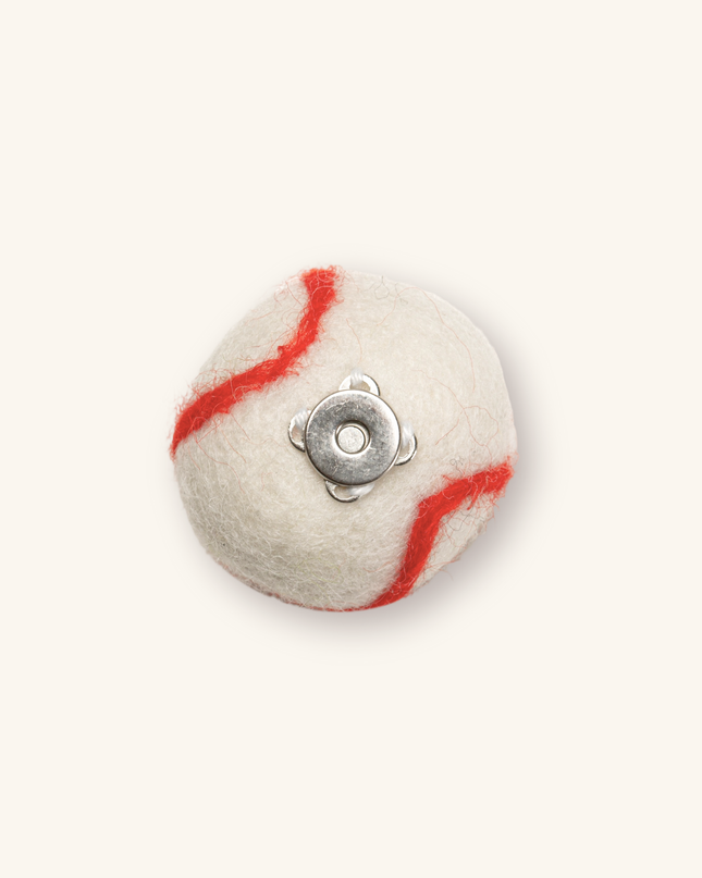 Moricat Handmade  Wool Baseball Cat Toy