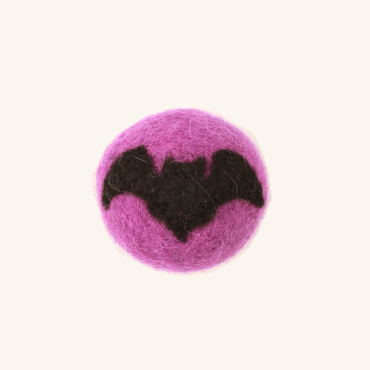 Handmade Wool Bat Cat Toy