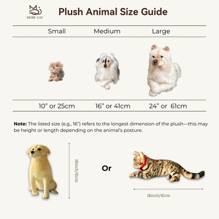 16-Inch Custom Pet Plush Gift (41 cm) – Handcrafted Collector’s Edition
